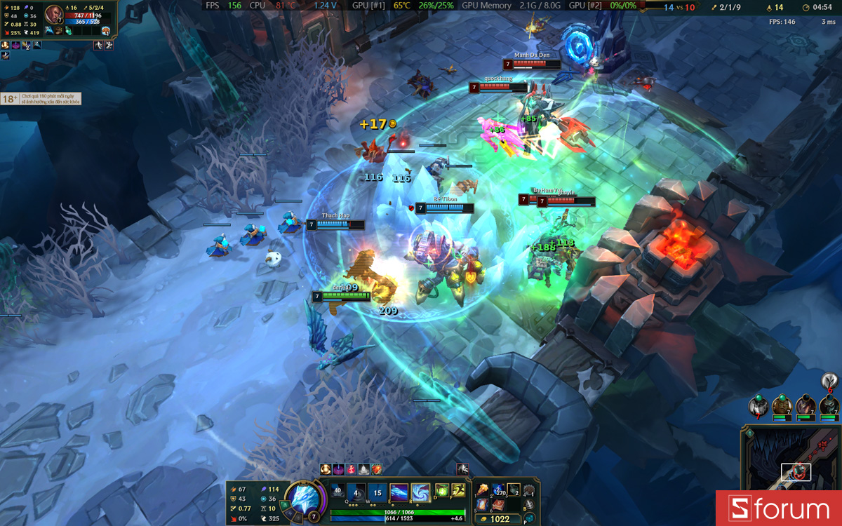 Liên minh huyền thoại trên Gigabyte Aero X16