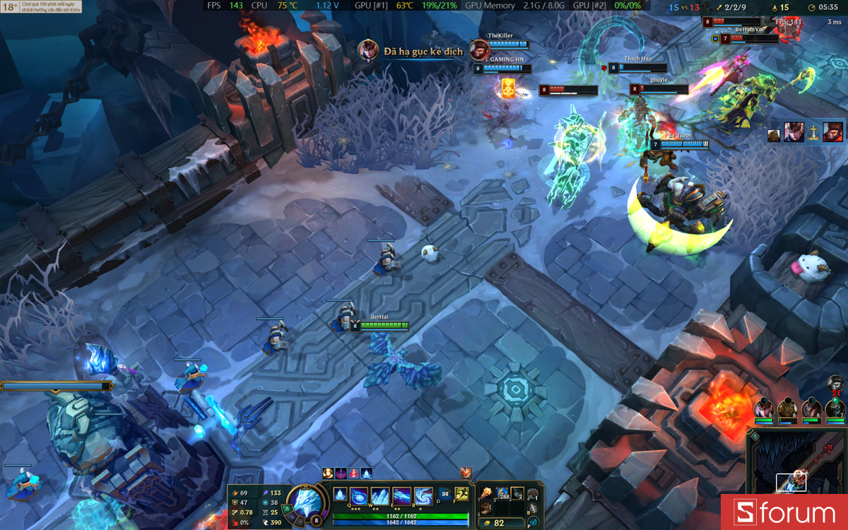 Liên minh huyền thoại trên Gigabyte Aero X16