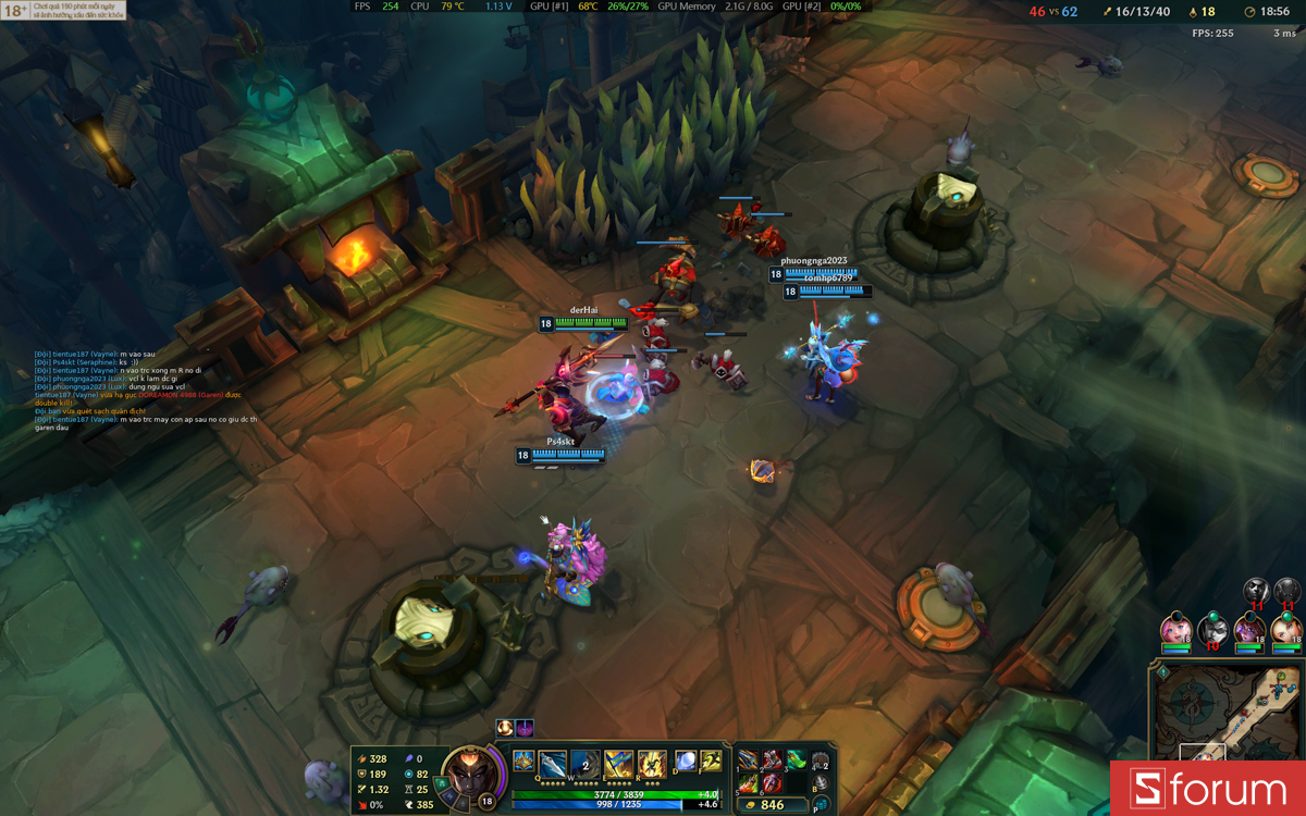 Liên minh huyền thoại trên Gigabyte Aero X16