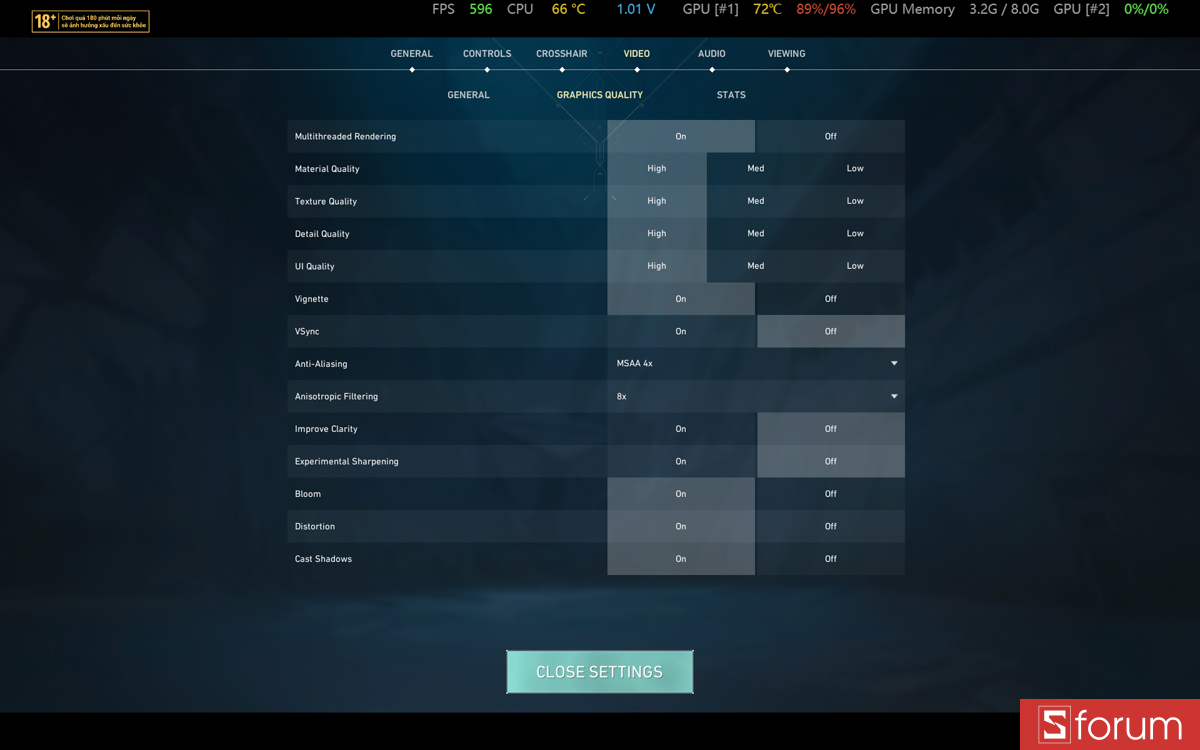 Valorant trên Gigabyte Aero X16