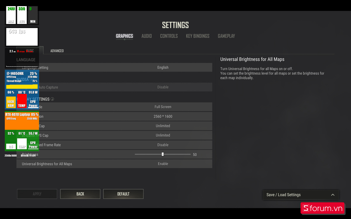 PUBG trên Gigabyte AORUS 16X