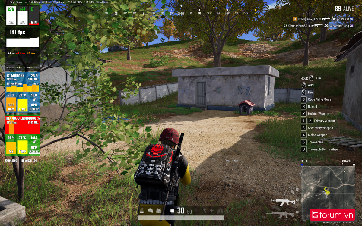 PUBG trên Gigabyte AORUS 16X