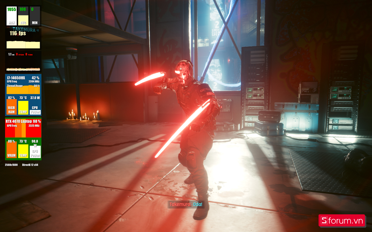 Cyberpunk 2077 trên Gigabyte AORUS 16X