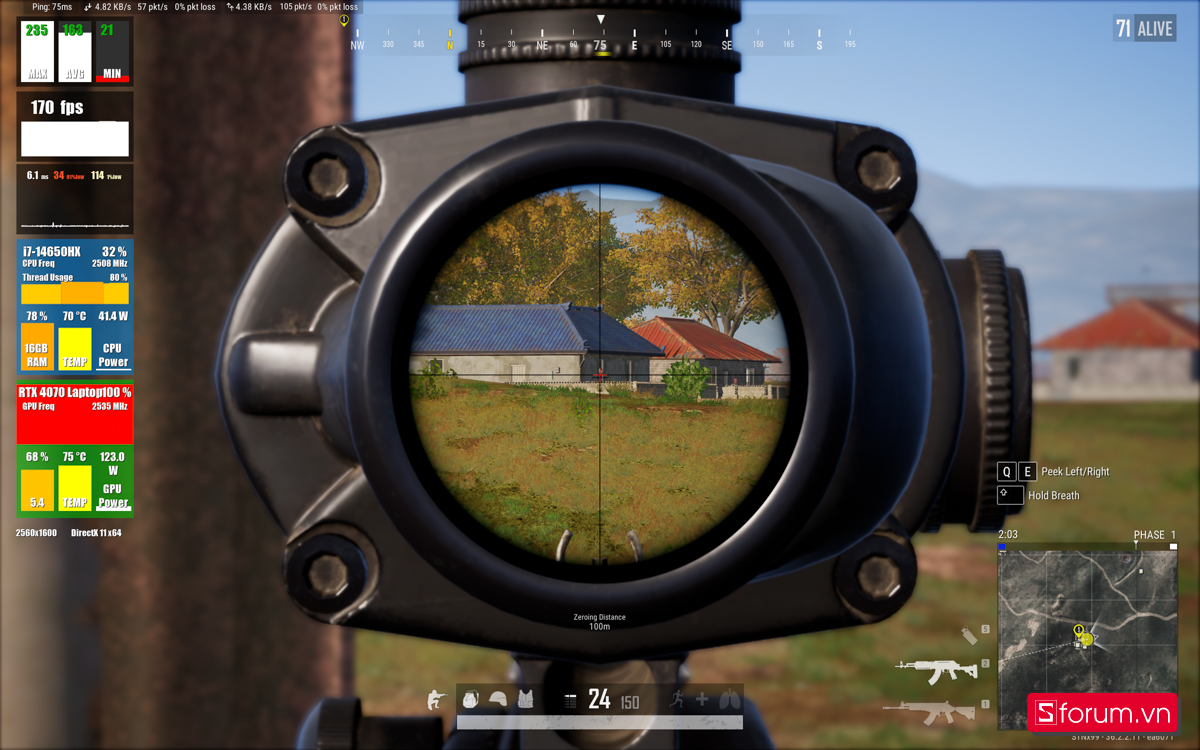 PUBG trên Gigabyte AORUS 16X