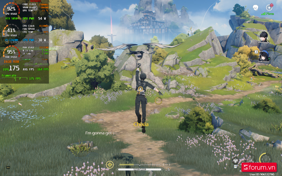 Wuthering Waves trên Gigabyte Gaming A16