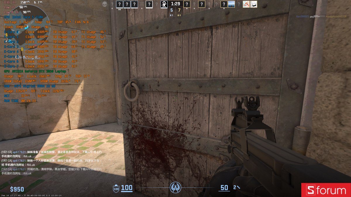 CSGO 2 trên Acer Gaming Aspire 7 2026