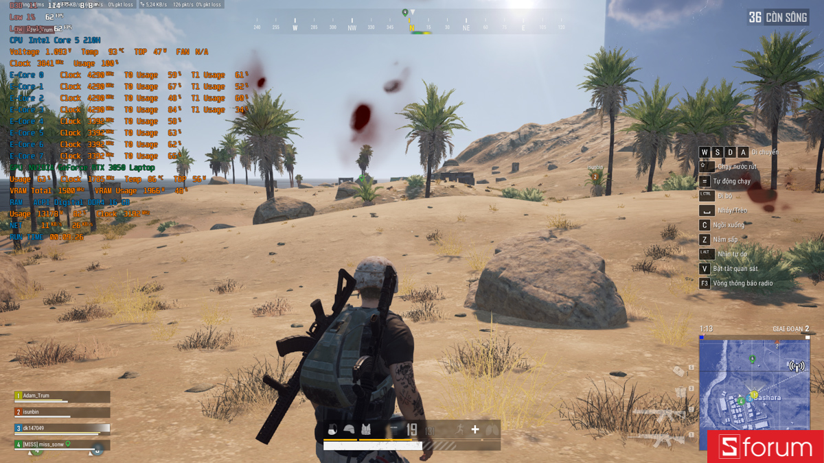 PUBG trên Acer Gaming Aspire 7 2026