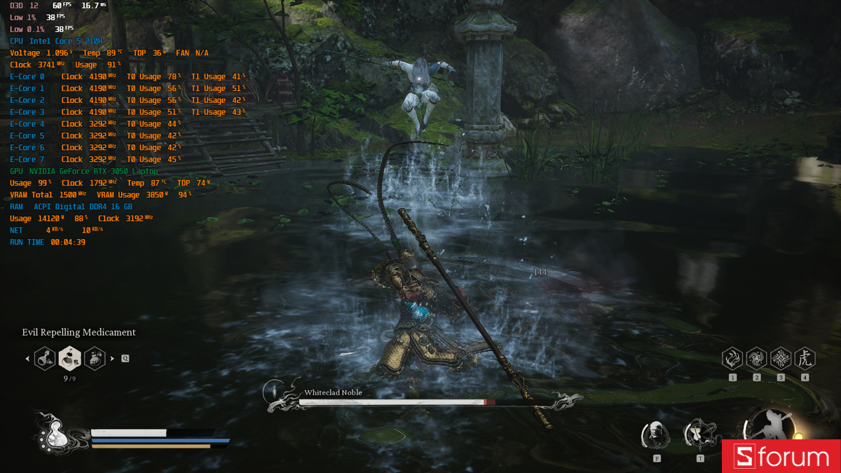 Black Myth Wukong trên Acer Gaming Aspire 7 2026