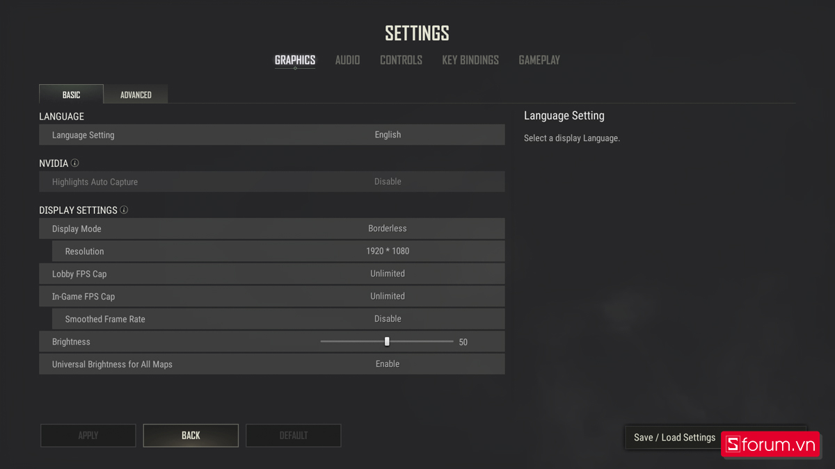 PUBG trên Acer Nitro V 15 ProPanel