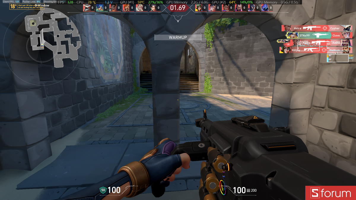 Valorant trên Acer Nitro V 15