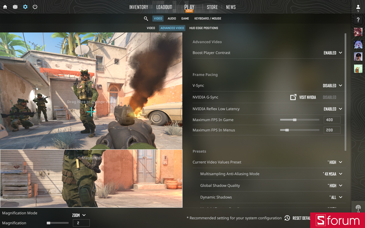 CSGO 2 trên Acer Nitro V 16S AI ProPanel