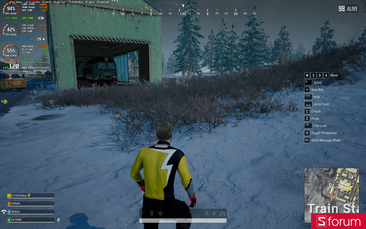 PUBG trên Acer Nitro V 16S AI ProPanel