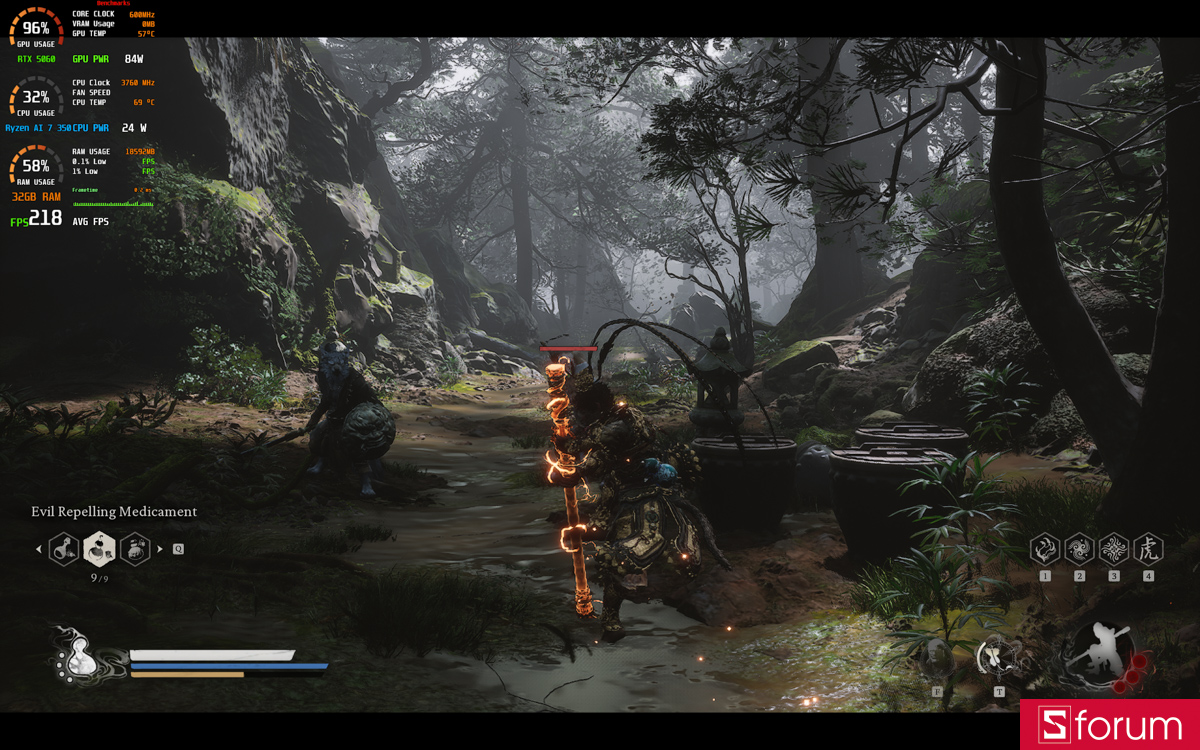 Black Myth Wukong trên Acer Nitro V 16S AI ProPanel