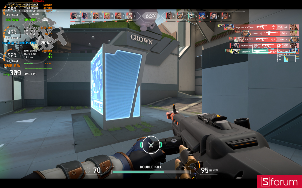 Valorant trên Acer Nitro V 16S AI ProPanel