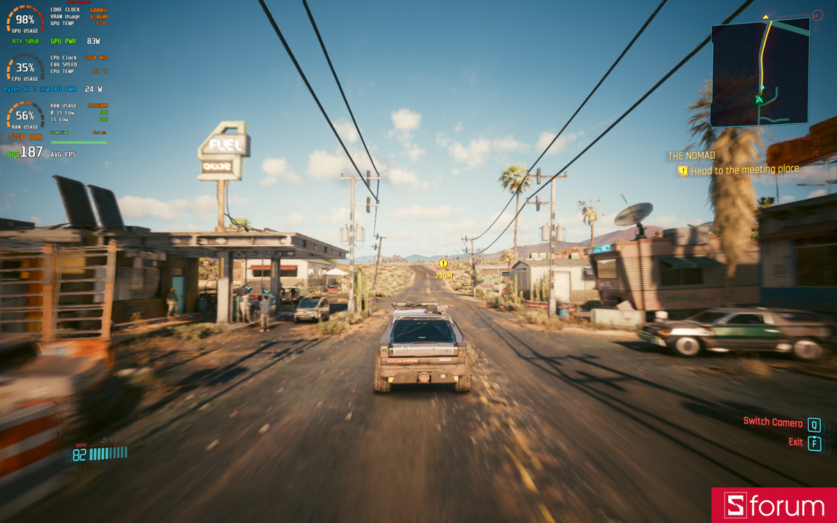 Cyberpunk 2077 trên Acer Nitro V 16S AI ProPanel