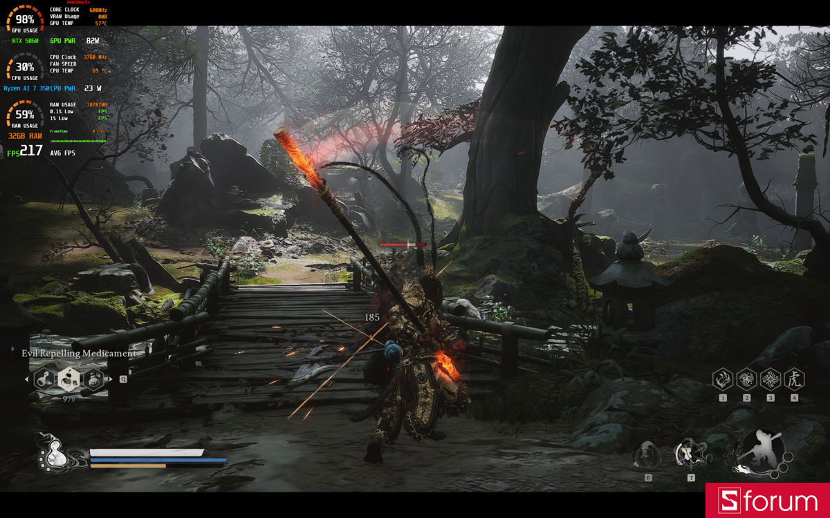 Black Myth Wukong trên Acer Nitro V 16S AI ProPanel