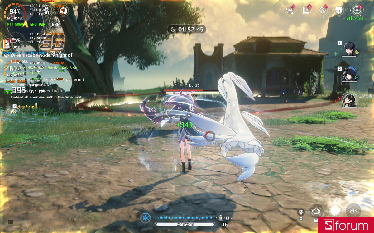 Wuthering Waves trên Acer Nitro V 16S AI ProPanel