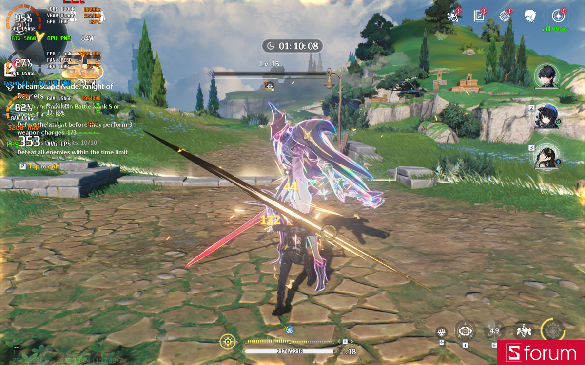 Wuthering Waves trên Acer Nitro V 16S AI ProPanel