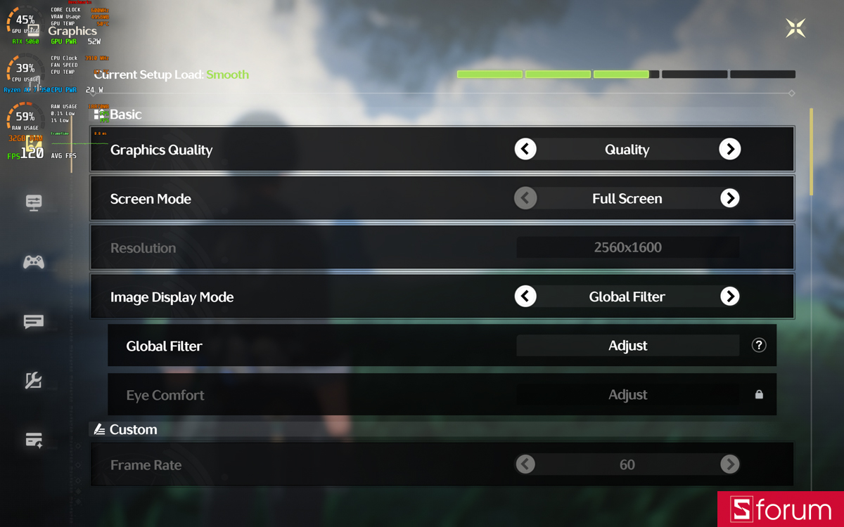 Wuthering Waves trên Acer Nitro V 16S AI ProPanel