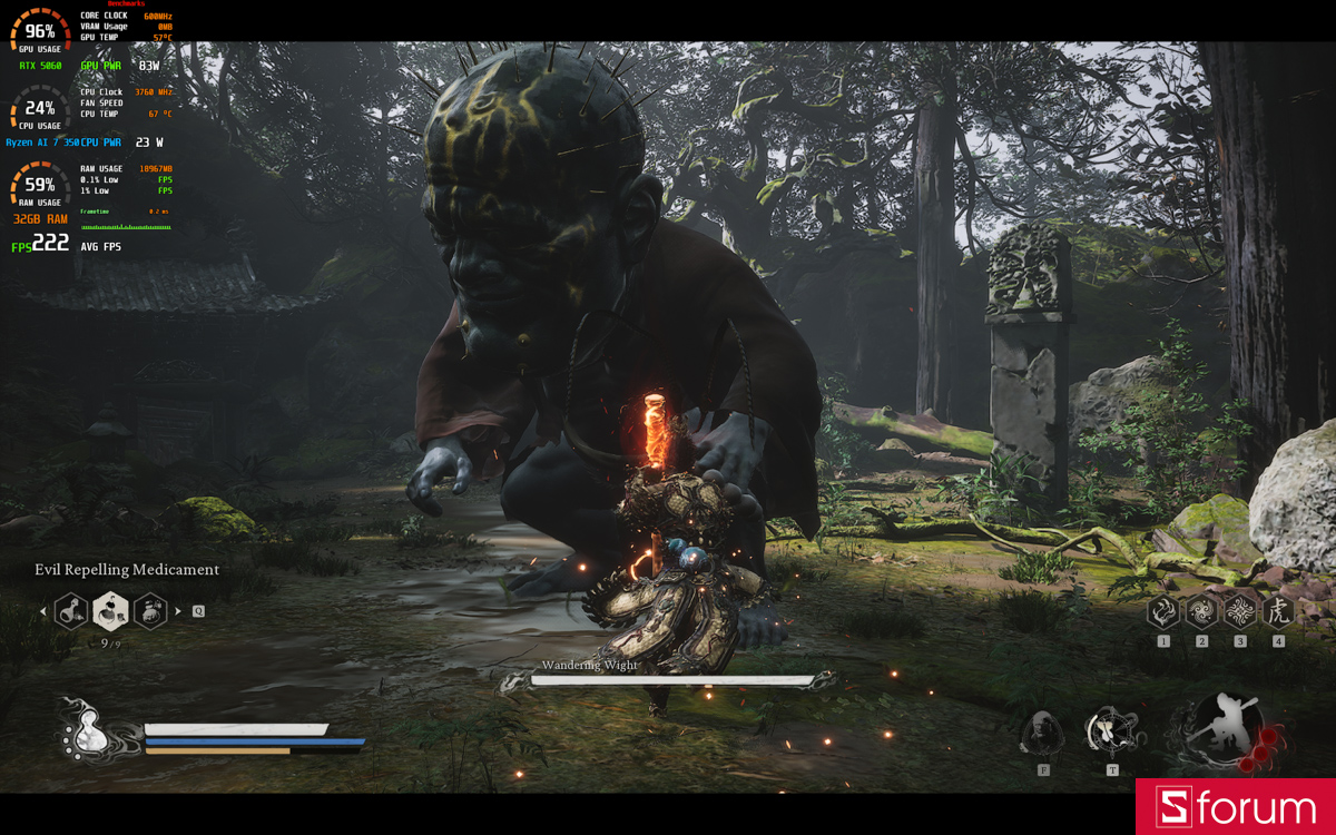 Black Myth Wukong trên Acer Nitro V 16S AI ProPanel