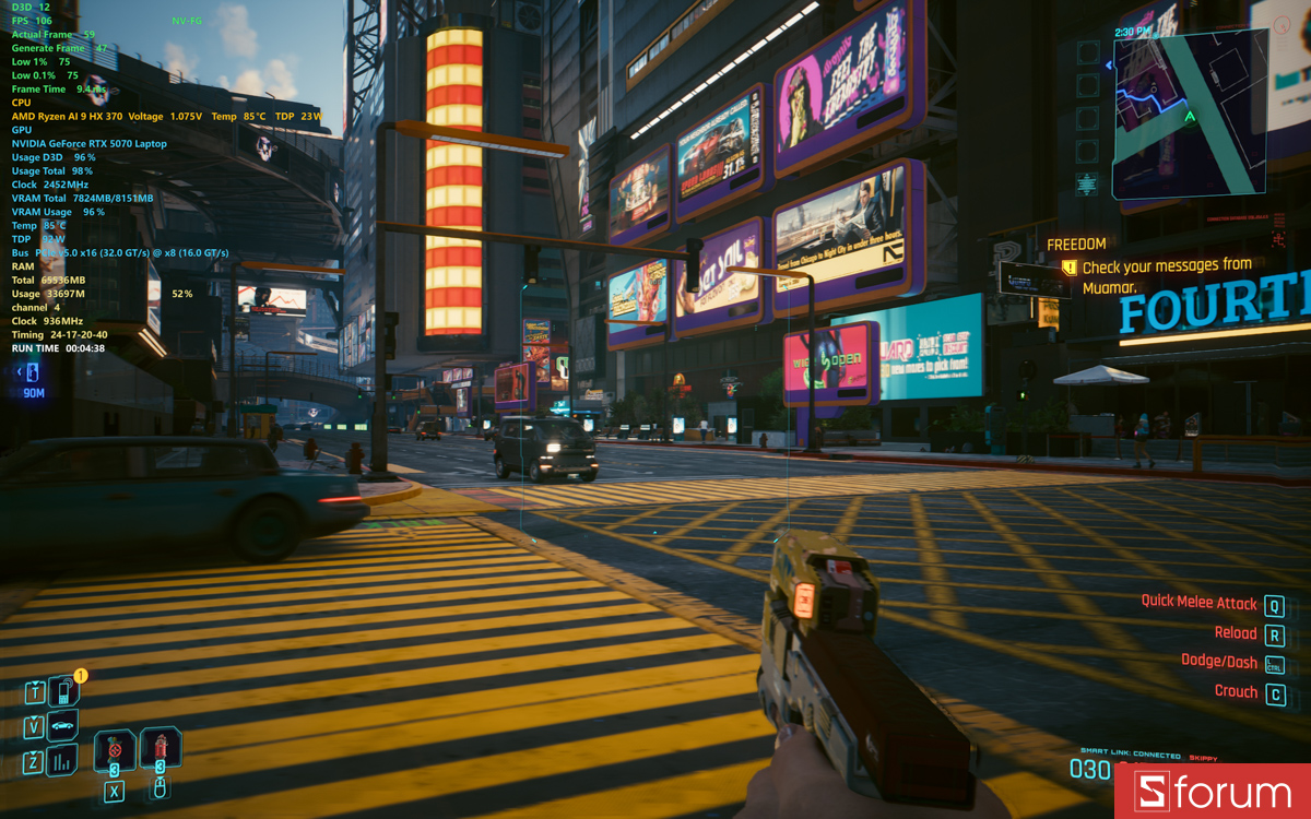 CYBERPUNK 2077 trên ASUS ProArt P16