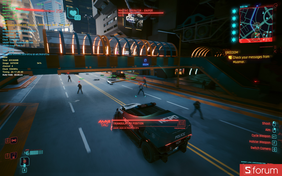 CYBERPUNK 2077 trên ASUS ProArt P16