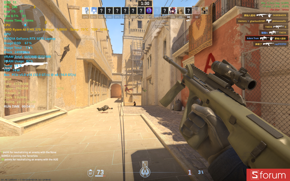 CSGO 2 trên ASUS ProArt P16