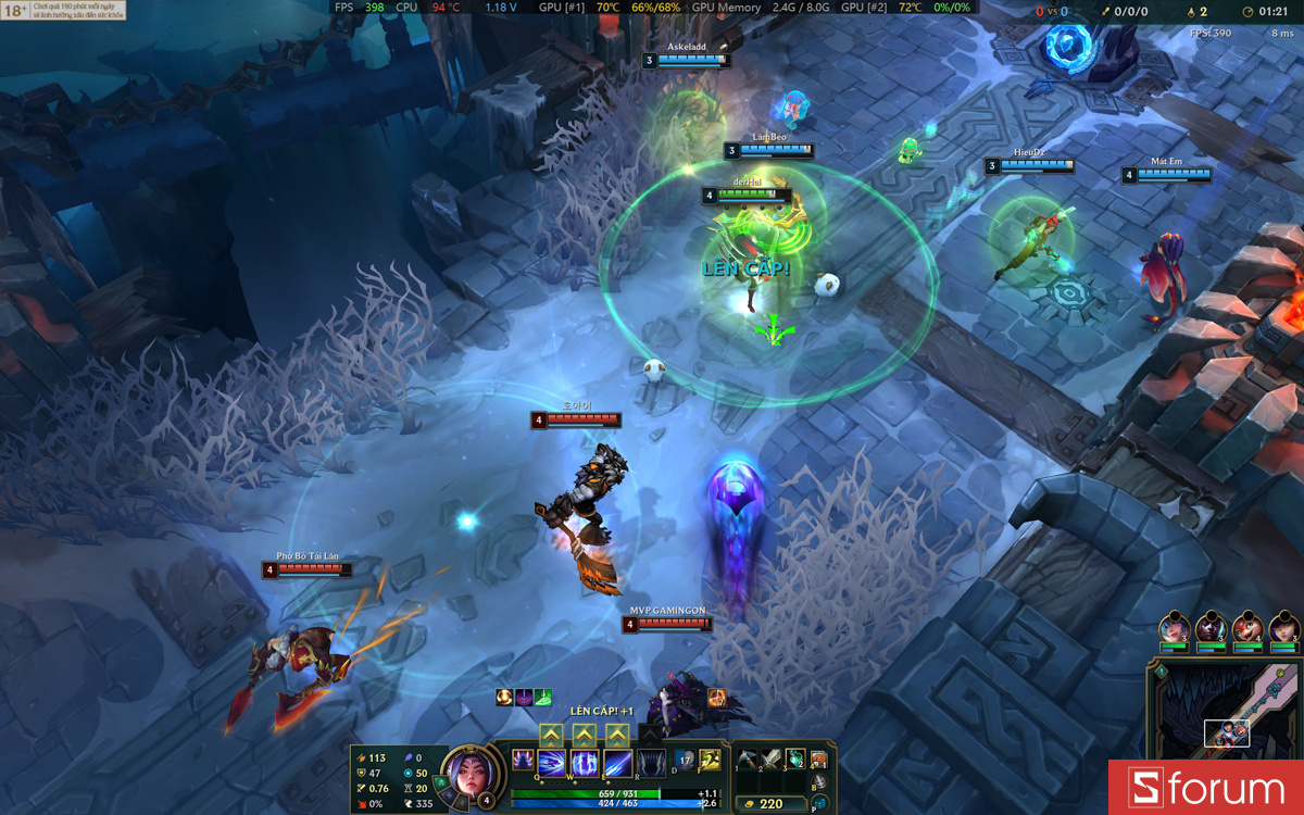 Liên minh huyền thoại trên ASUS ROG Strix G16 G614P