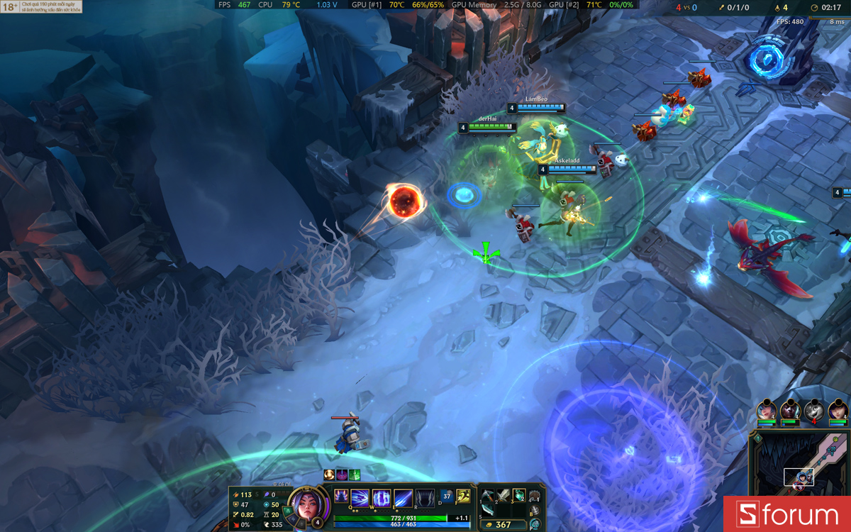 Liên minh huyền thoại trên ASUS ROG Strix G16 G614P