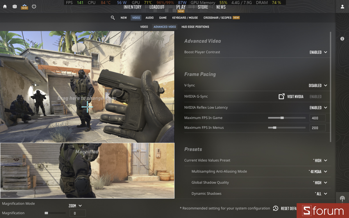 CSGO 2 trên ASUS ROG Strix G16 G614PM