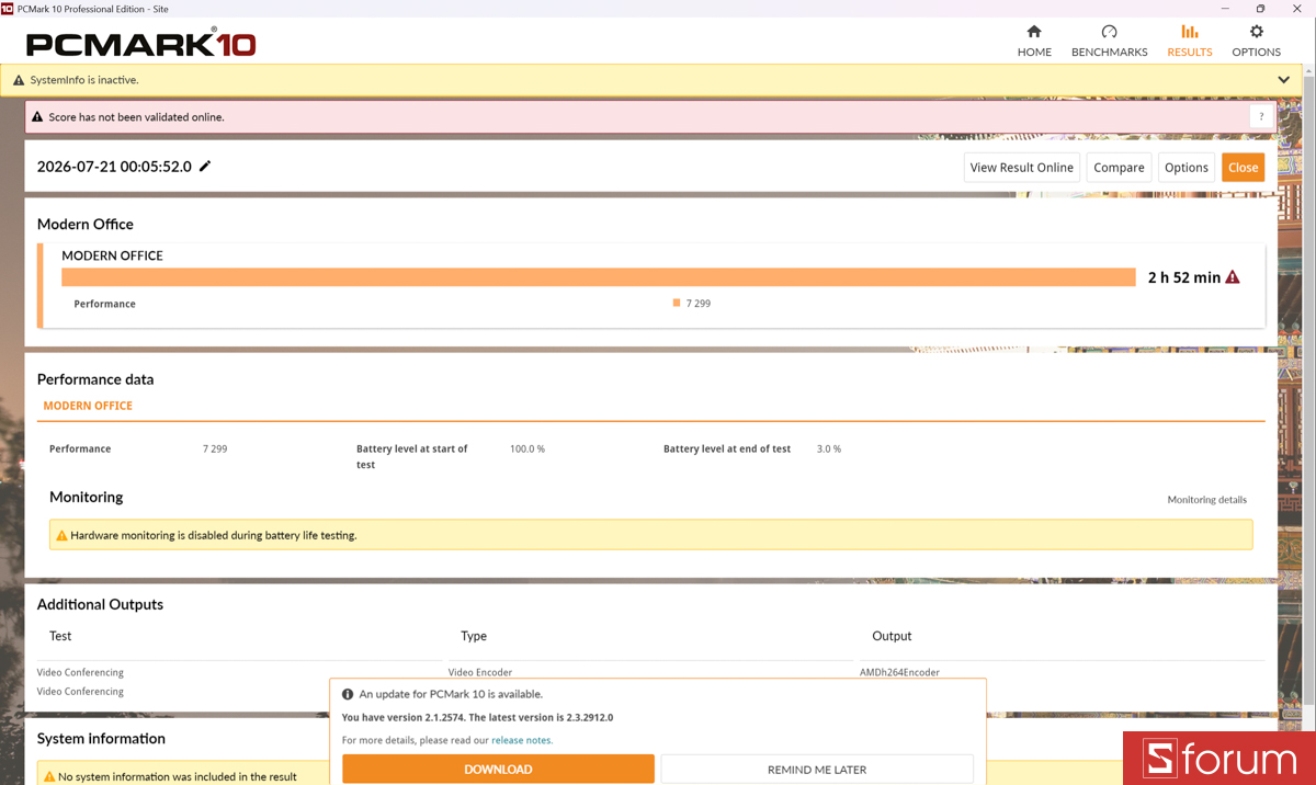 3DMark Stoarge Benchmark trên ASUS ROG Strix G16