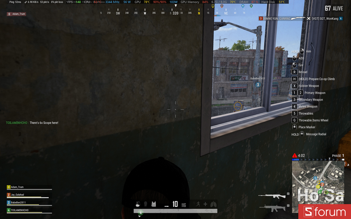 PUBG trên ASUS ROG Strix G16