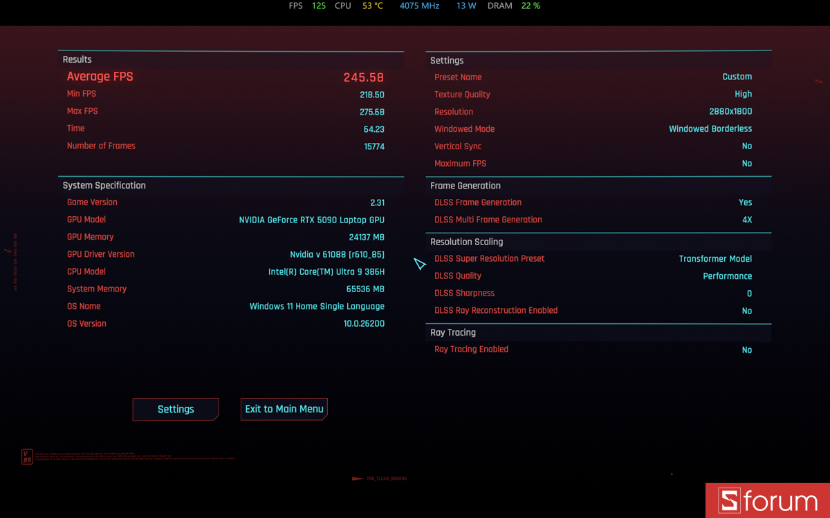 CYBERPUNK 2077 trên ASUS ROG Zephyrus Duo 2026