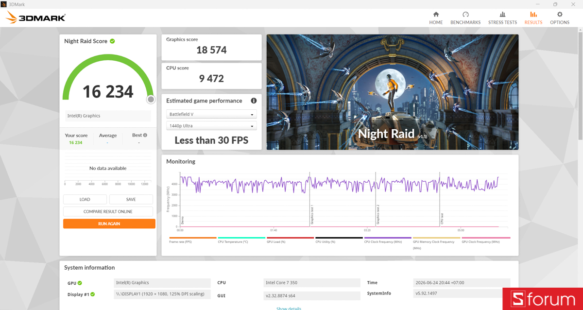 3DMark trên ASUS VivoBook 14