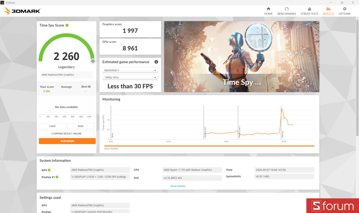 3DMark trên ASUS VivoBook 14