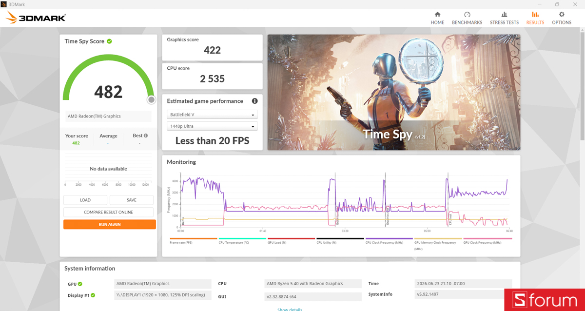 3DMark trên ASUS VivoBook Go 14