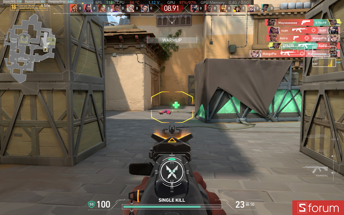 Valorant trên ASUS VivoBook S 14 2026