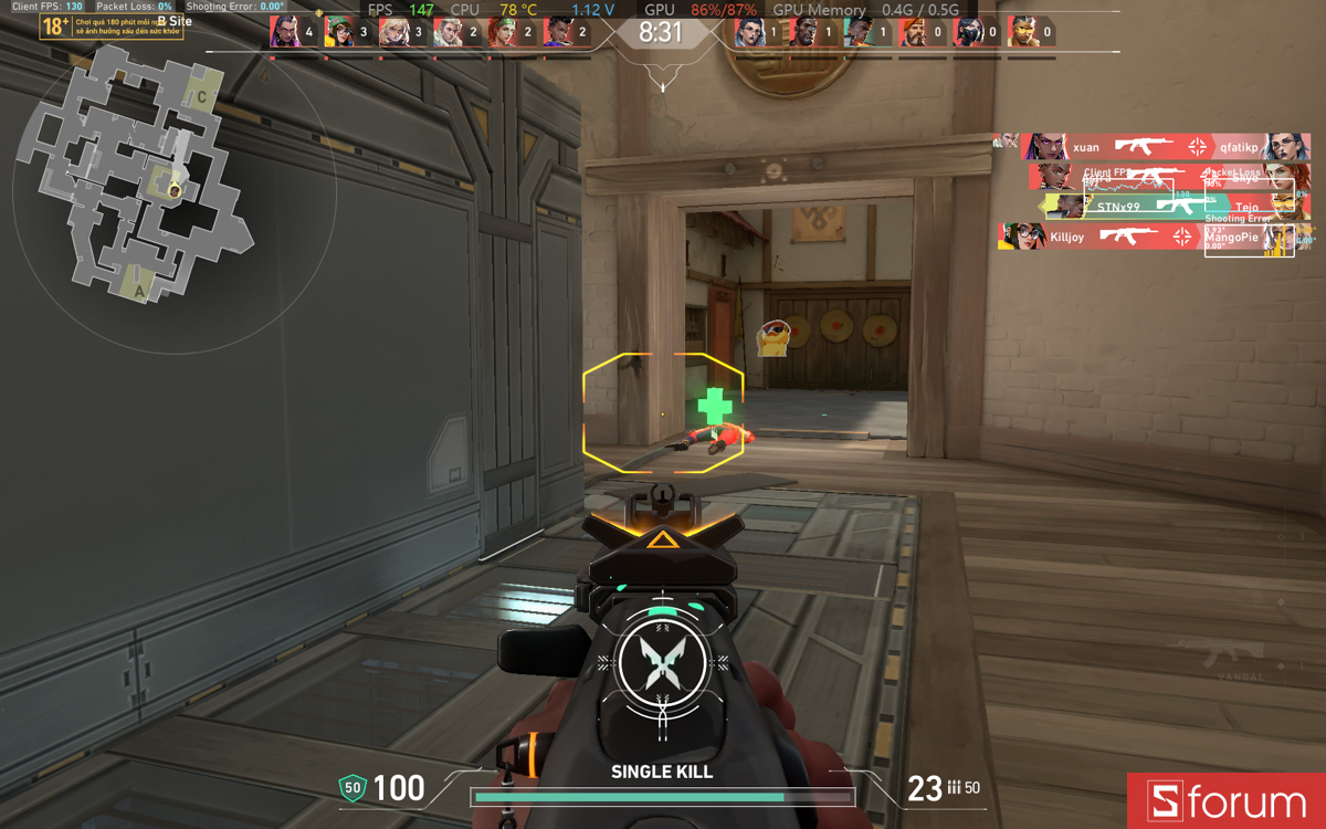 Valorant trên ASUS VivoBook S 14 2026