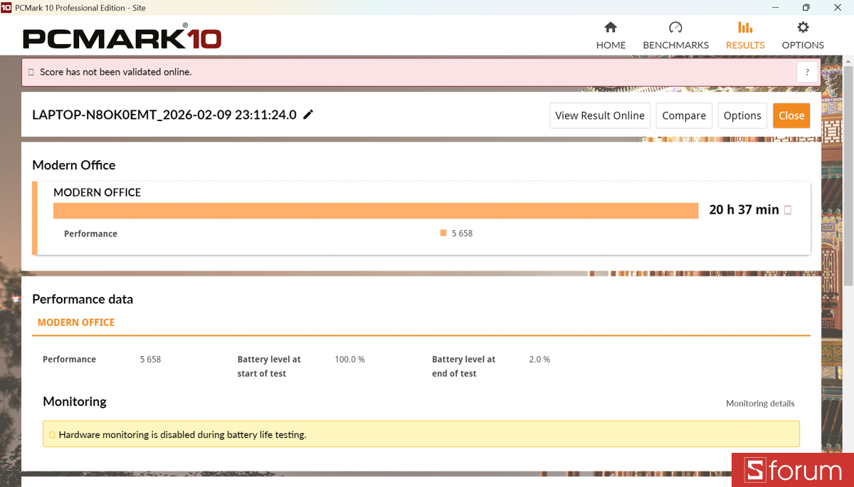 Thời lượng pin trên ASUS VivoBook S 14 2026