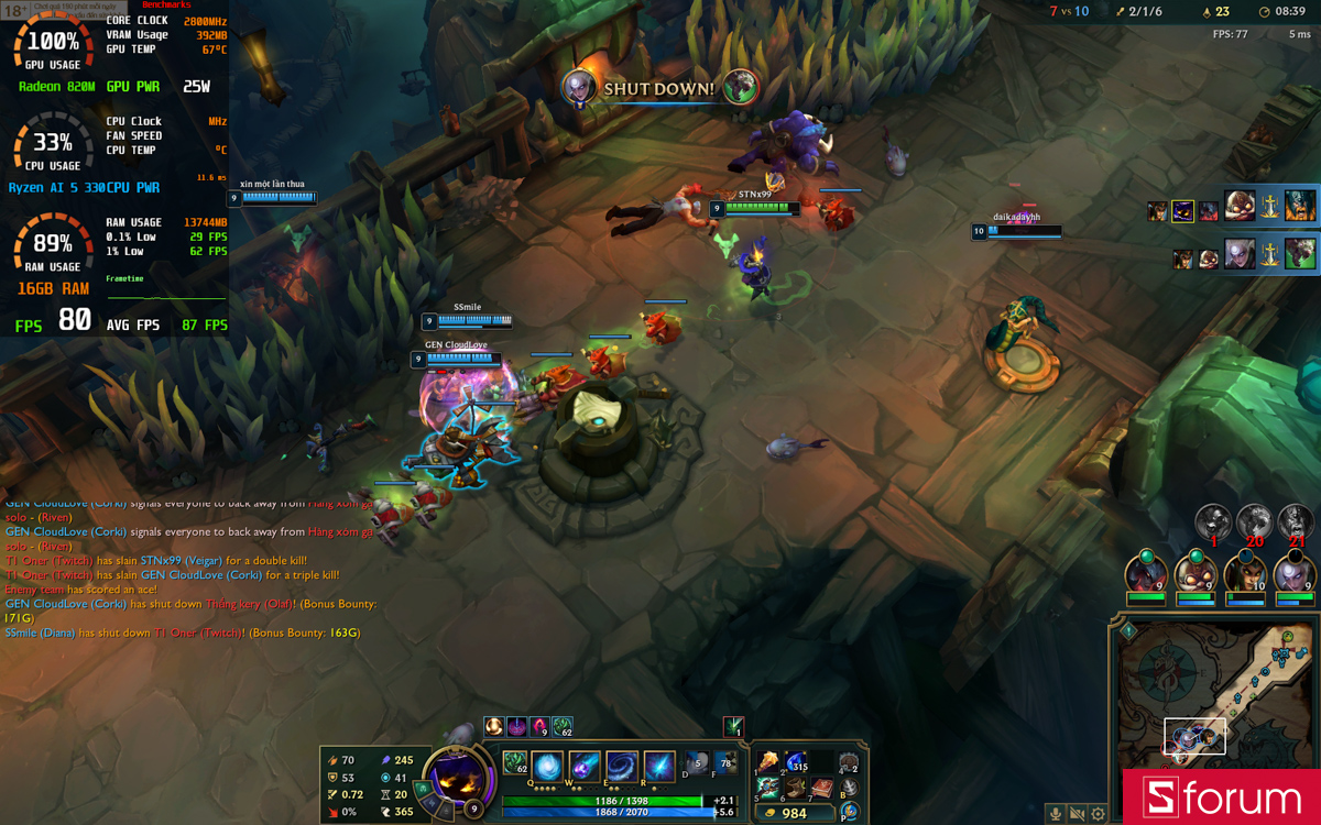 Liên minh huyền thoại trên ASUS VivoBook S14 M3407KA