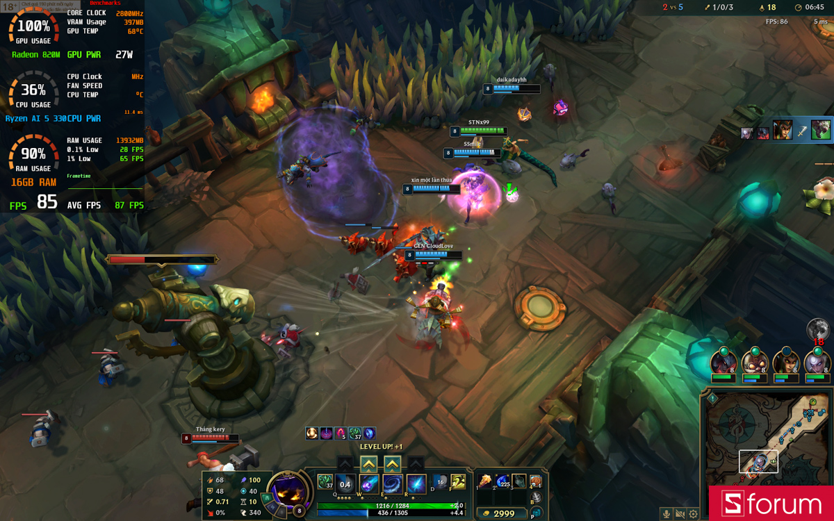 Liên minh huyền thoại trên ASUS VivoBook S14 M3407KA