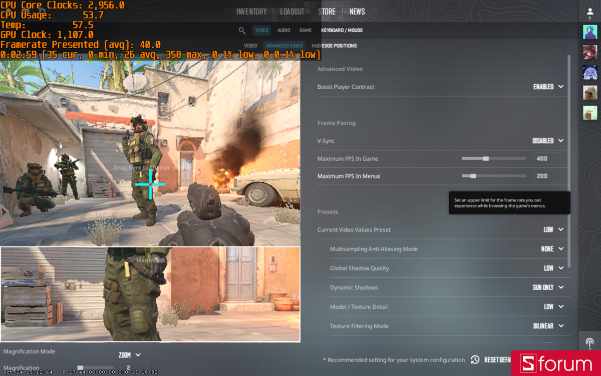 CSGO 2 trên ASUS VivoBook S14 S3407QA