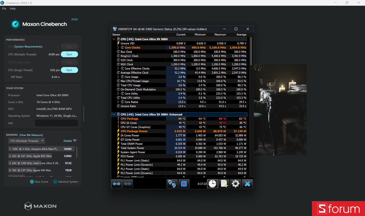 Cinebench R26 trên ASUS ZenBook DUO 2026
