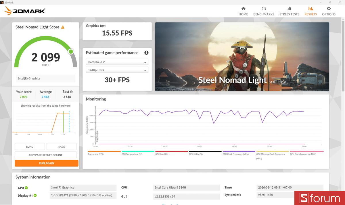 3DMark trên ASUS ZenBook S 14