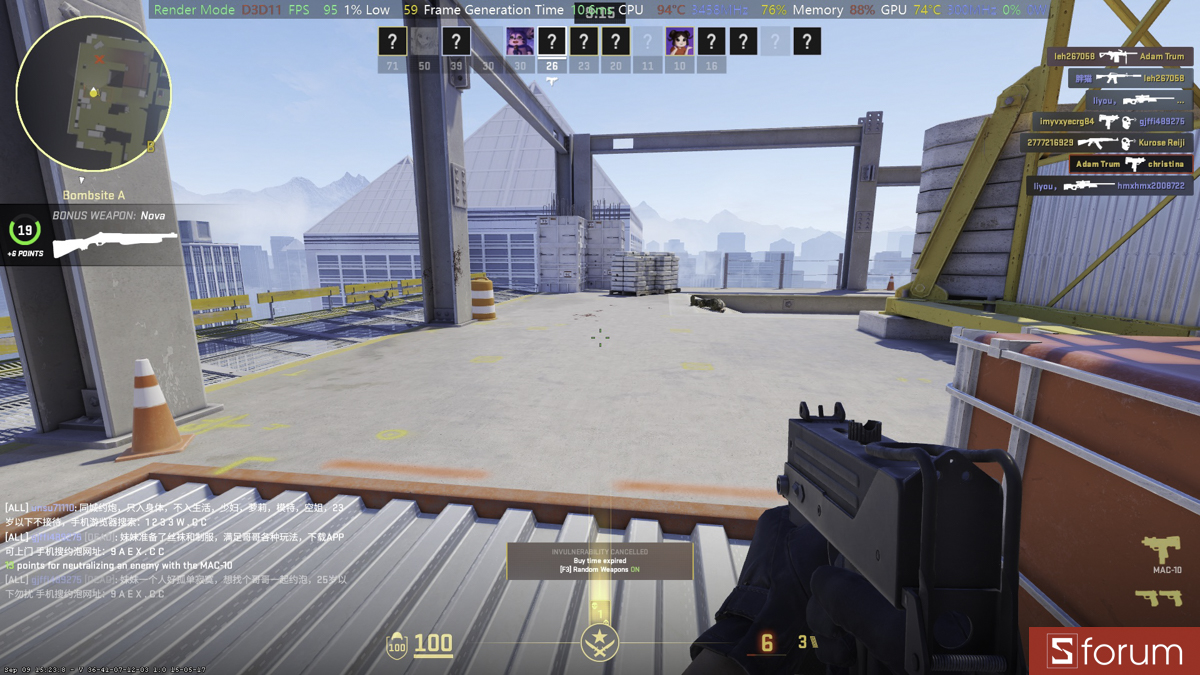 CS:GO 2 trên COLORFUL EVOL X15 XS