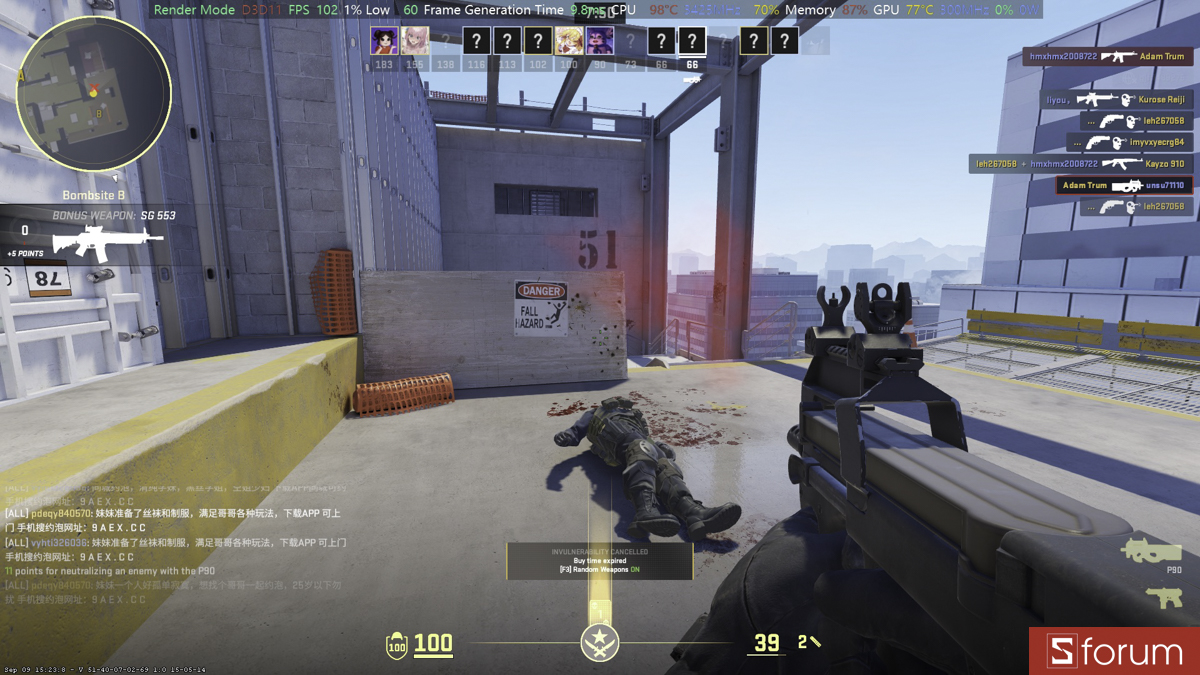 CS:GO 2 trên COLORFUL EVOL X15 XS