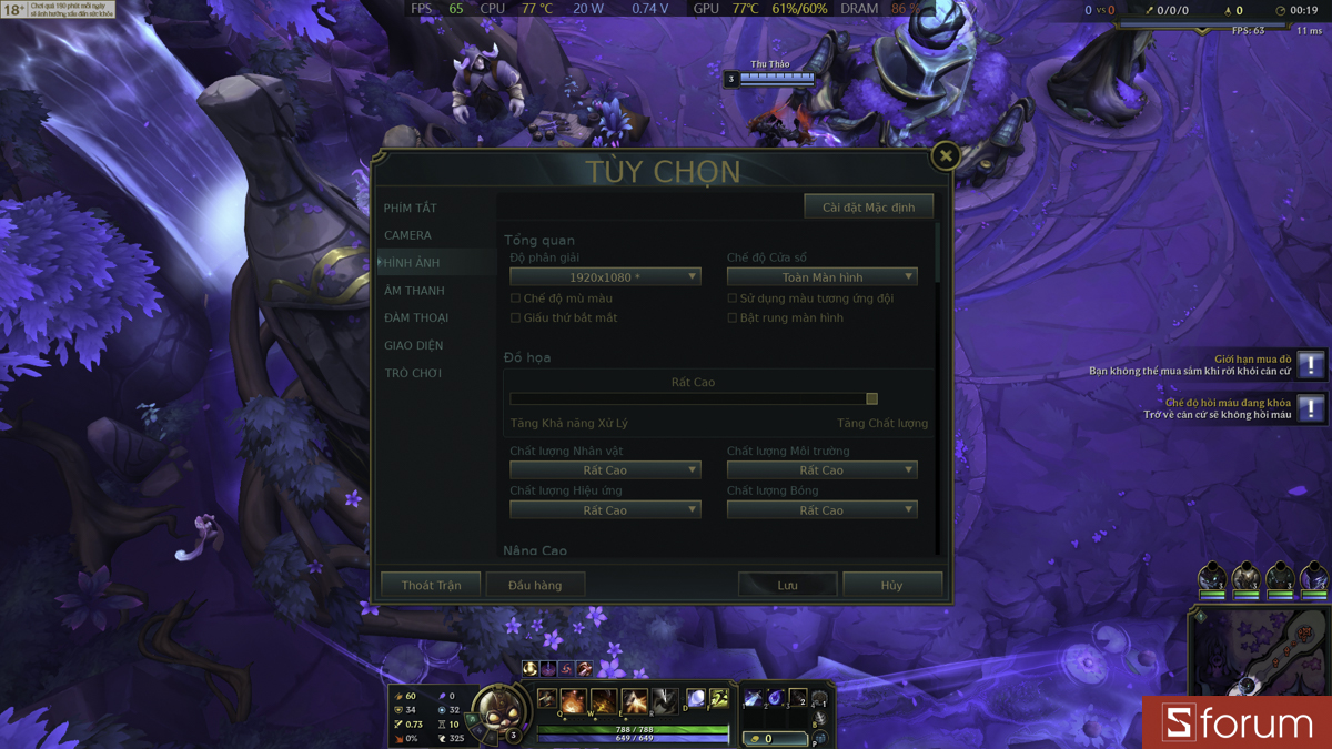 Liên minh huyền thoại trên Dell Inspiron 15 3530