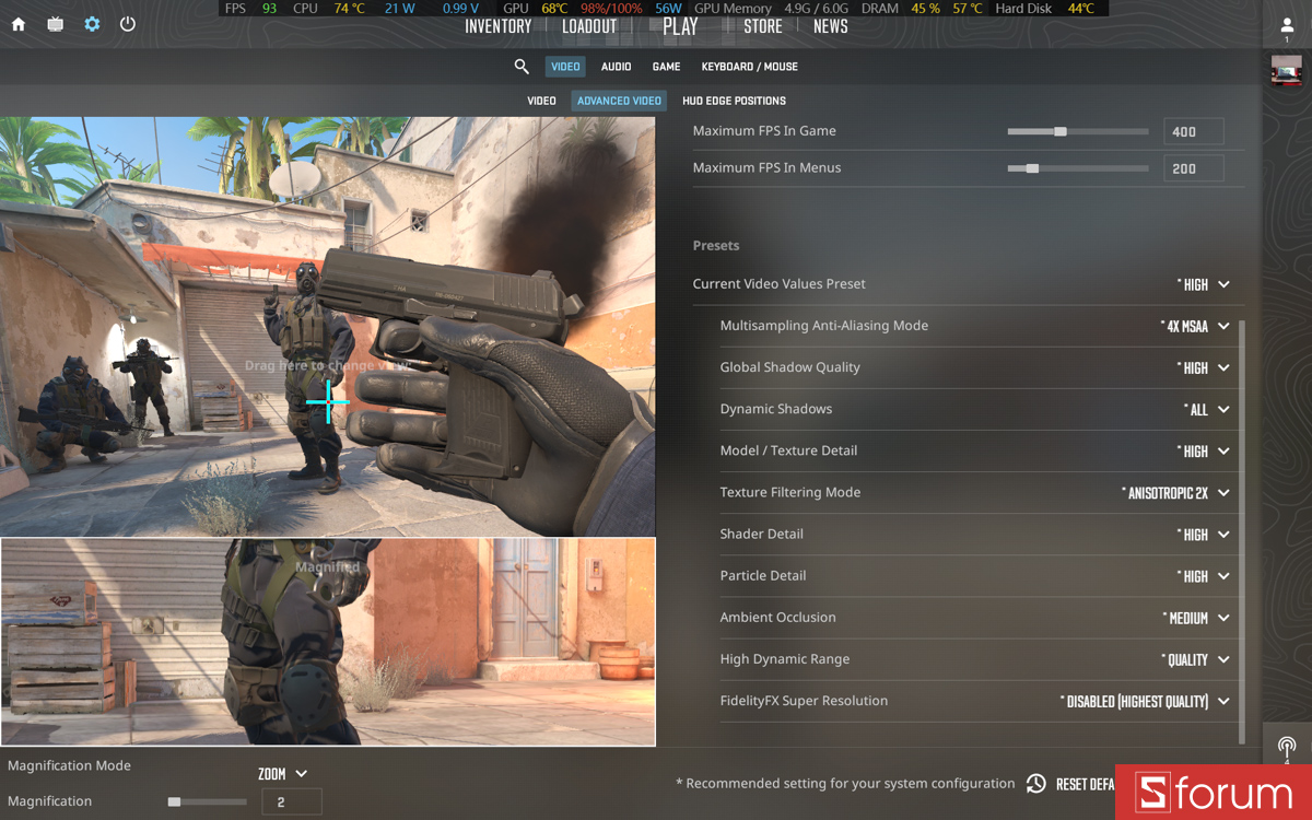 Counter Strike 2 trên GIGABYTE EAGLE