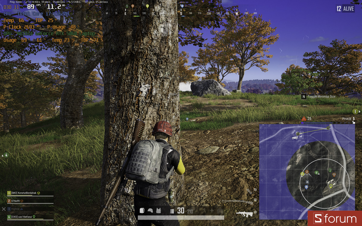 PUBG trên Gigabyte Gaming A16
