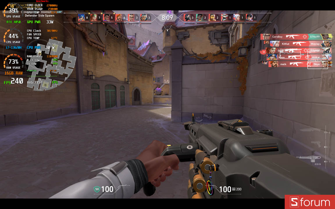 Valorant trên Gigabyte Gaming A16